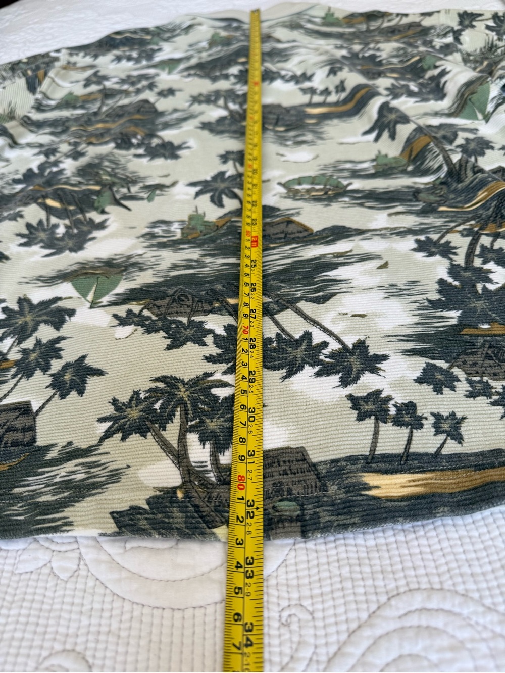 Vintage Tommy Bahama Men's 100% Cotton Island-Print Polo Shirt Sz Lg Knit Collar - Picture 8 of 10